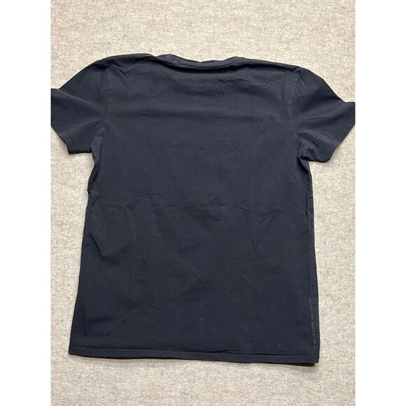 Guess Super Slim Fit Crewneck Short Sleeve Black T-shirt Men's XL - Picture 4 of 6